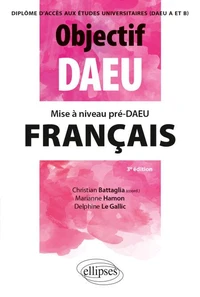 Mise à niveau pré-DAEU Français