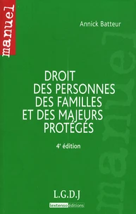 Droit des personnes, des familles et des majeurs protégés
