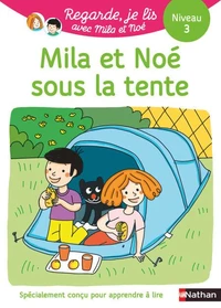 Mila et Noé sous la tente
