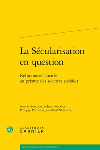 La sécularisation en question