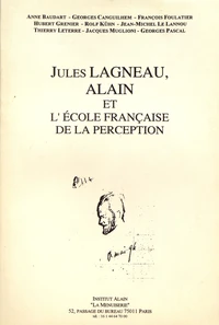 Jules Lagneau, Alain et l'école française de la perception