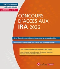 Concours d'accès aux IRA 2027