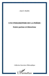 Une philosophie de la poésie