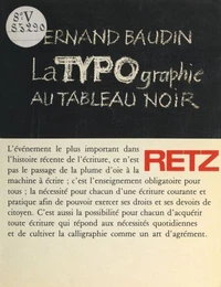 La typographie au tableau noir