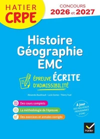 Histoire-Géographie-EMC- CRPE 2026-2027 - Epreuve écrite d'admissibilité - L3 et M2