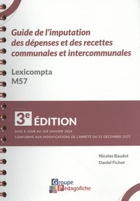 Guide de l'imputation des dépenses et des recettes communales et intercommunales