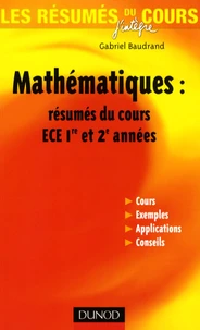 Mathématiques : résumés du cours ECE 1e et 2e années