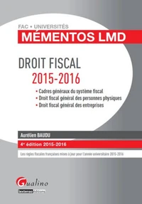 Droit fiscal 2015-2016