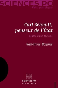 Carl Schmitt, penseur de l'Etat