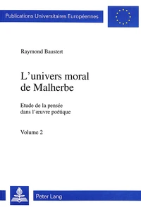 L'UNIVERS MORAL DE MALHERBE.