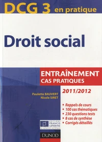 DCG 3 en pratique - Droit social 2011/2012