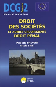 Droit des sociétés et autres groupements Droit pénal DCG2