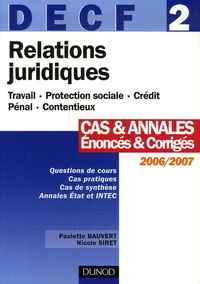 Relations juridiques DECF 2