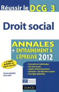 Réussir le DCG 3 Droit social