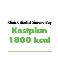 Kostplan 1800 kcal