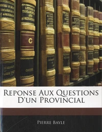 Réponse aux questions d'un vrovincial