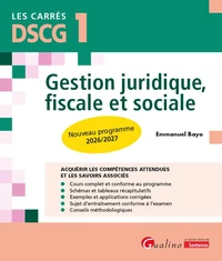 Gestion juridique, fiscale et sociale DSCG 1