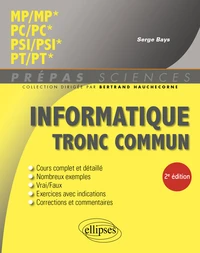 Informatique tronc commun - MP/MP* - PC/PC* - PSI/PSI* - PT/PT*