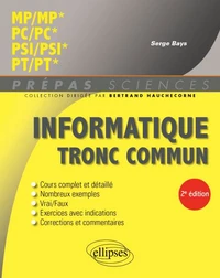 Informatique tronc commun - MP/MP* - PC/PC* - PSI/PSI* - PT/PT*