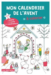 Mon calendrier de l'Avent à colorier