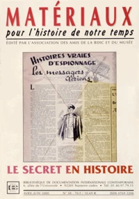 Le secret en histoire