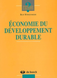 Beat Bürgenmeier - Economie du développement durable.