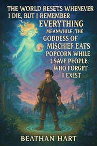 The world resets whenever i die, but i remember everything  Meanwhile, the goddess of mischief eats popcorn while i save people who forget i exist
