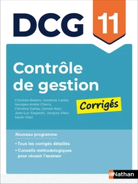 Contrôle de gestion - DCG - Épreuve 11 - Corrigés applications