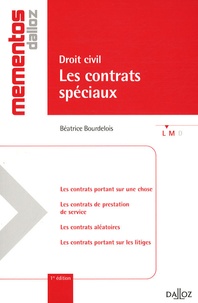 Béatrice Bourdelois - Droit civil : les contrats spéciaux.