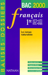 Béatrice Desgranges et Patricia Carles - Francais 1ere Stt/Sti/Stl/Sms Le Roman Naturaliste. Edition 2000.