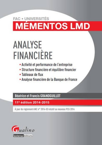 Béatrice Grandguillot et Francis Grandguillot - Analyse financière 2014-2015.