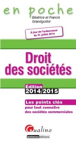 Droit des sociétés  Edition 2014-2015
