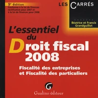 L'essentiel du Droit fiscal 2008
