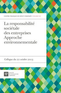Béatrice Parance - La responsabilité sociétales des entreprises - Approche environnementale - Colloque du 22 octobre 2015.