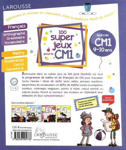 100 super jeux pour le CM1. Français Mathématiques  Edition 2021
