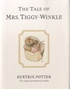 Beatrix Potter - The Tale of Mrs Tiggy-Winkle.