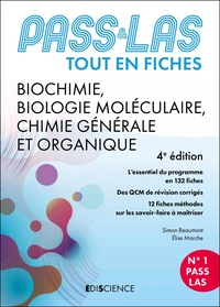 Biochimie, Biologie moléculaire, Chimie générale et organique