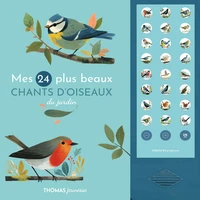 Mes 24 plus beaux chants d'oiseaux du jardin en livre sonore