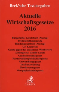 Aktuelle Wirtschaftsgesetze