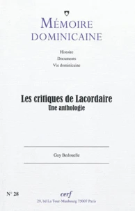 Critiques de lacordaire. Une anthologie