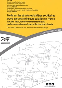 Etudes sur les structures laitières sociétaires et/ou avec main-d'oeuvre salariée en France