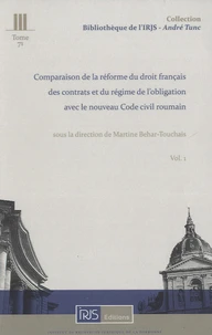Comparaison de la réforme du droit français des contrats et du régime de l'obligation avec le nouveau code civil roumain