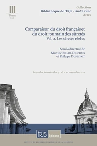 Comparaison du droit roumain et du droit français des sûretés
