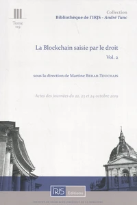 La blockchain saisie par le droit