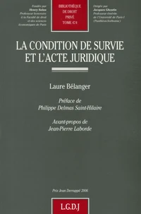 La condition de survie et l'acte juridique