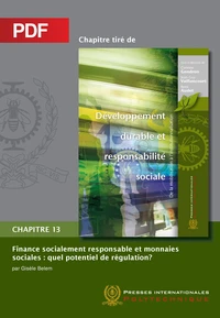 Finance socialement responsable et monnaies sociales (Chapitre PDF)