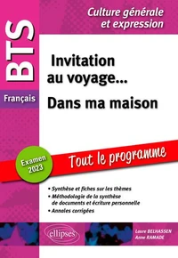 Invitation au voyage... Dans ma maison BTS Français