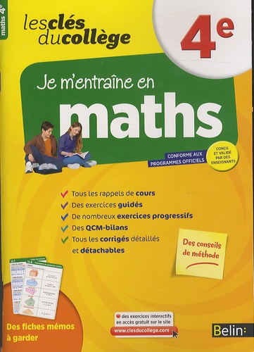  Belin - Clés du collège - Maths 4e.