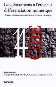 Le "document" à l'ère de la différenciation numérique