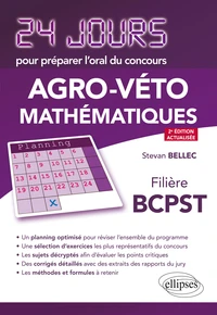24 jours pour préparer l’oral du concours Agro-Véto Mathématiques